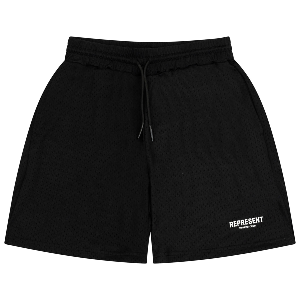 Load image into Gallery viewer, REPRESENT Black Owners Club Mesh Shorts
