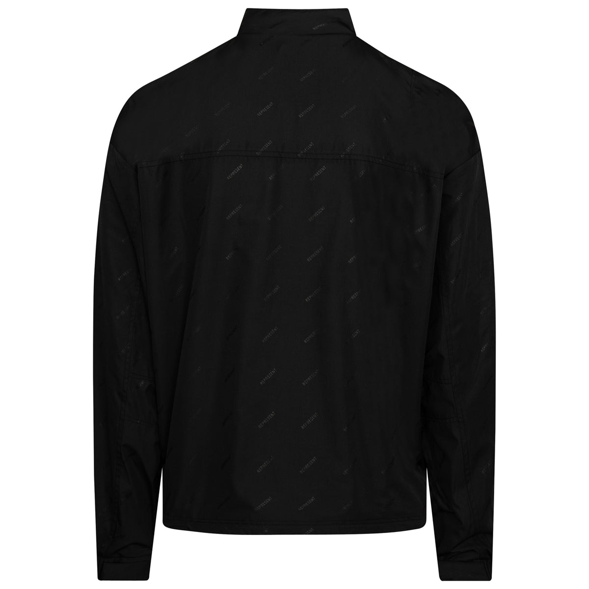 Load image into Gallery viewer, REPRESENT Black Allover Logo Track Jacket
