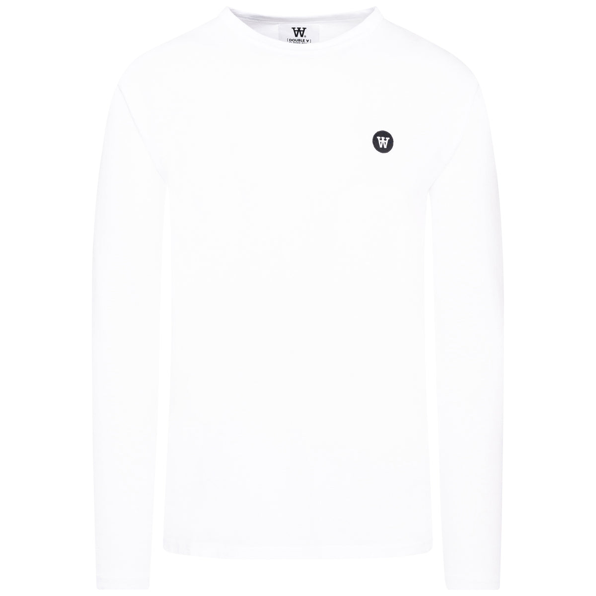 Load image into Gallery viewer, WOOD WOOD Bright White Mel Long Sleeve Logo Tee
