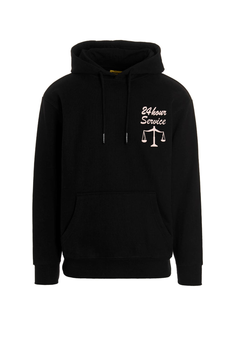 Load image into Gallery viewer, MARKET Black 24 Hour Lawyer Service Hoodie
