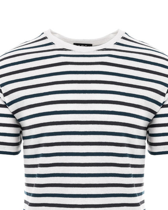 Load image into Gallery viewer, APC White Miro Stripe Knit Tee
