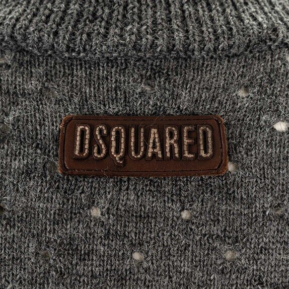 Load image into Gallery viewer, DSquared2 Grey Zig Zag Pattern Knit
