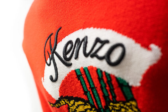 Load image into Gallery viewer, Kenzo Red Jumping Tiger Knit Crew
