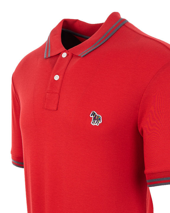 Load image into Gallery viewer, Paul Smith Red Zebra Logo Tipped Polo
